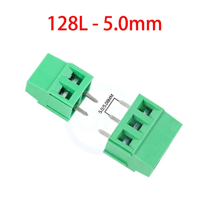 (10 pcs) KF128H KF128L KF128HL 5.0mm 5.08mm Screw PCB Terminal Block Double Row Double Layer High/Low AM128L 128H - 5.0 / 5.08