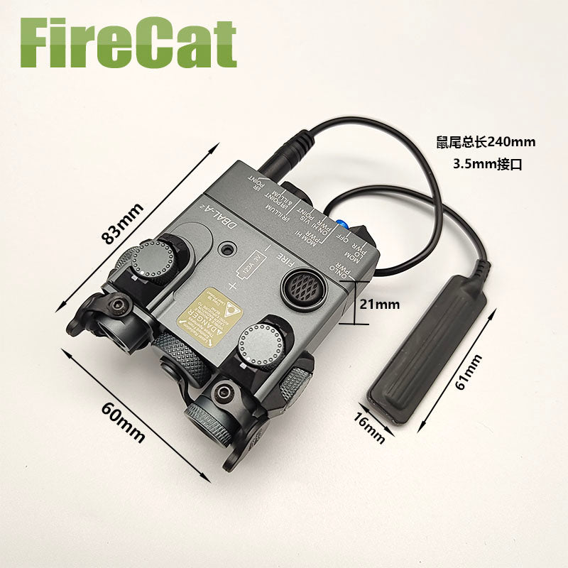 Sotac Full Metal DBAL-A2 Red Green Laser Sight Advance 2 Visible / IR Dual Beam Aiming PEQ-15 Otal Infrared Laser Light Airsoft