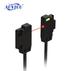 TS Ultra-thin Photoelectric Sensor 30/250/500/1000mm NPN PNP Front Through-beam Fast Response High Precision Anti‑interference