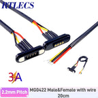 RTLECS Magnetic Connector RC Car Drone JST JR 24V 3A DC Power Battery Charger SM Led Strip Blind Connect USB Cable 2/3/4 Pin