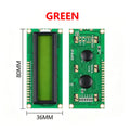 LCD1602 1602A LCD Display Module 16x2 Character Blue Yellow Green Gray Screen PCF8574 I2C IIC Interface 5V for Arduino