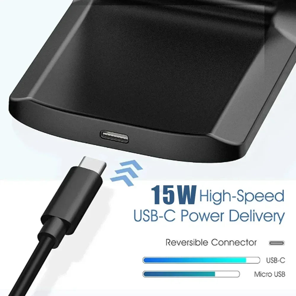 30W Fast Wireless Charger Stand Pad for iPhone 17 16 15 14 13 -11/XR, Samsung Galaxy S25/S26/S21/S20, Xiaomi 17 15 14, Huawei