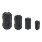22Pcs Clip On Ferrite 3.5mm/5mm/7mm/9mm Cable Connector Clamp Anti-Jamming Toroidal Clip-on Clamp RFI EMI Noise Magnetic Filter