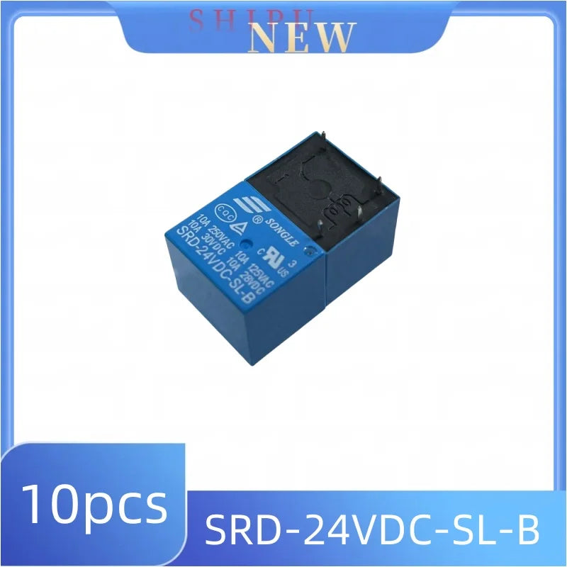 10pcs，SRD-03VDC-SL-C Relay SRD-05 SRD-05VDC-SL-B SRD-24VDC-SL-A SRD-12VDC-SL-C SL C 10A 250VAC 5PIN 3V 5V 9V 12V 24V 48V p