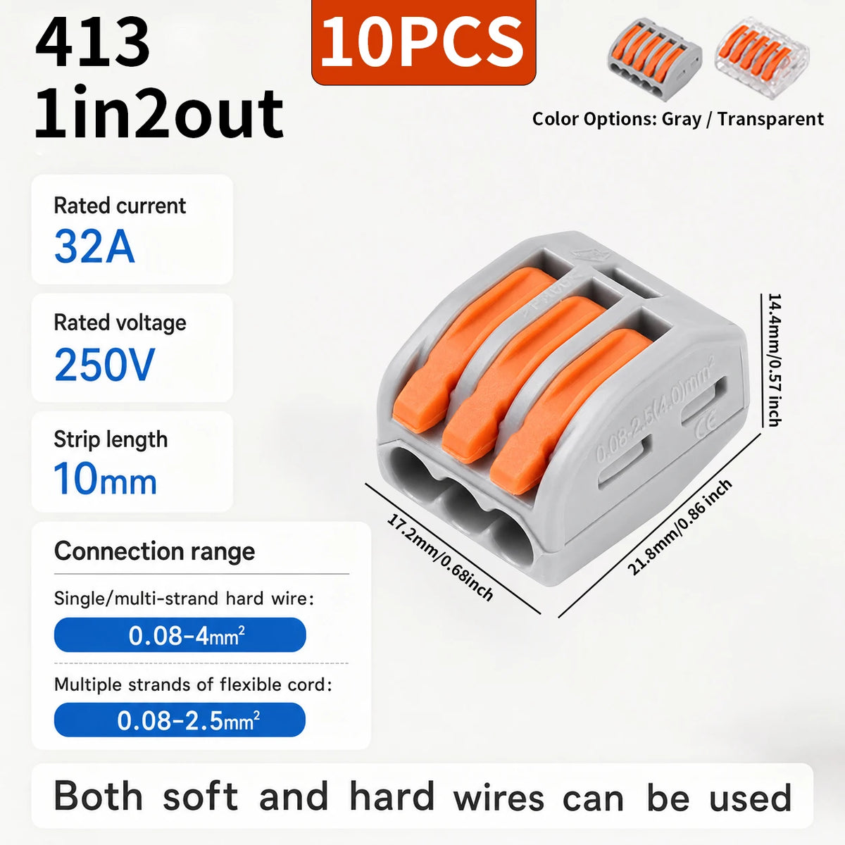 10/20/30PCS 2/3/4/5-Port Assorted Kit Quick Push In Lever Wire Connector Mini Compact Terminal Block 0.08-4mm2 Electrical Wiring
