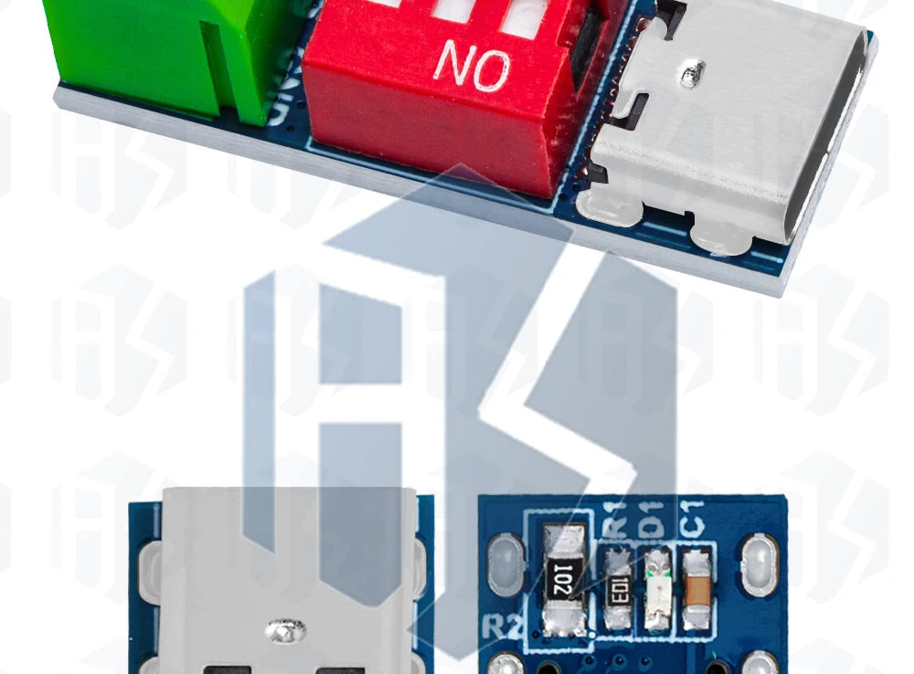 USB-C PD Trigger Board Module PD/QC Decoy Board Fast Charge USB Type-c to 12v High Speed Charger Power Delivery Boost Module