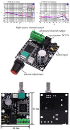 PAM8610 Digital Power Amplifier Board 2x15w Dual Channel Stereo Mini Class D 12V Mini Hi-Fi Audio Stereo Module 2X10W