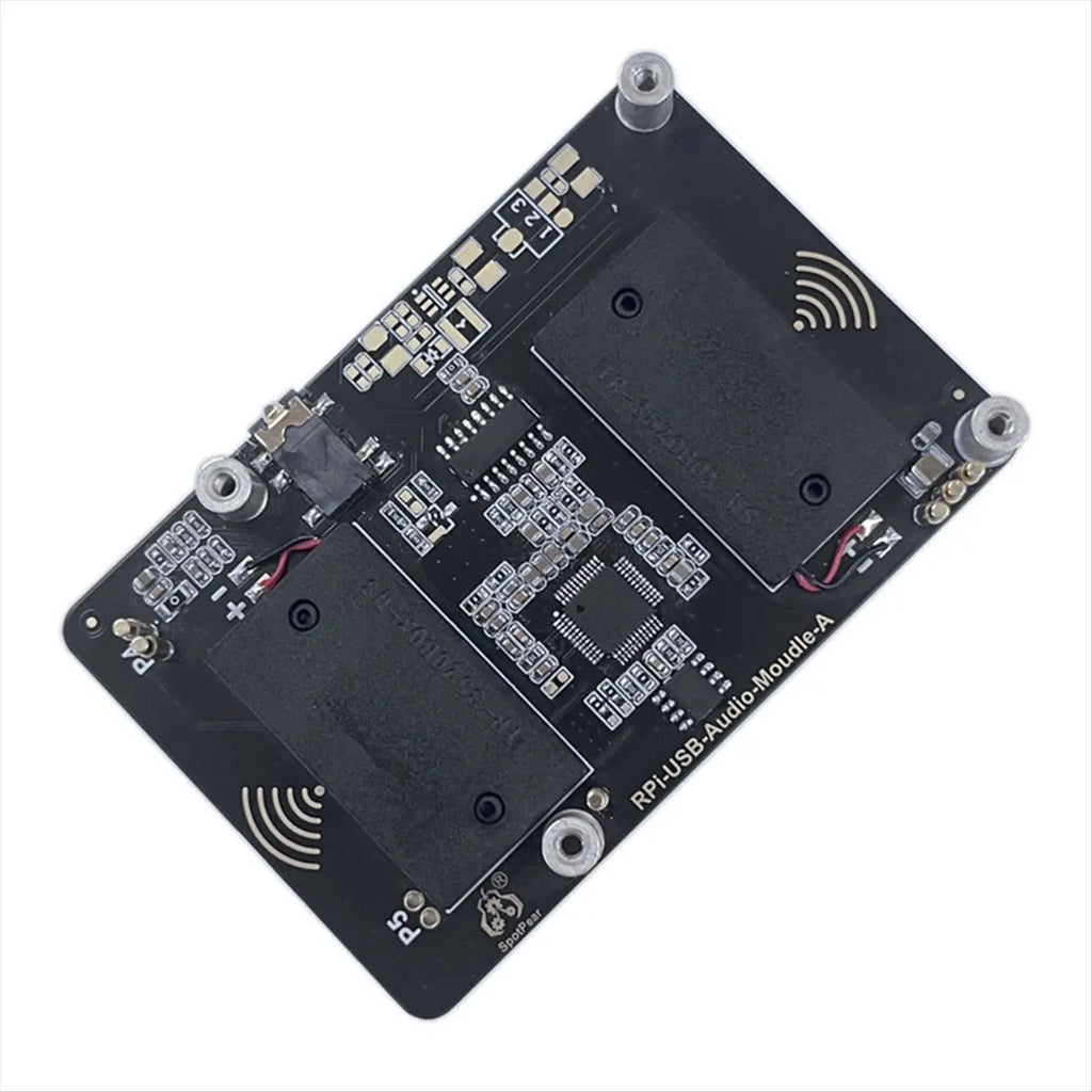 (ABDH) USB Audio Sound Card Module HAT for Raspberry Pi 5 with Earphone Jack Buzzer Speaker for RPi 5