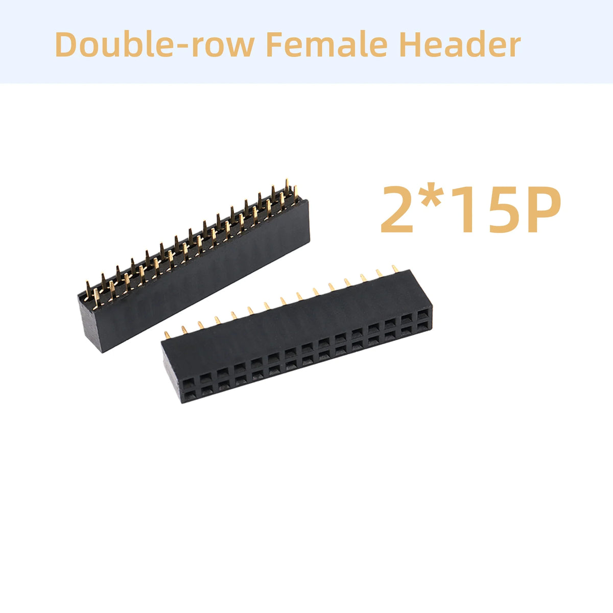 10/15/20PCS Single/Double-row Female Header Socket Pitch 2.54mm 2*2p 3p 4p 5p 6p 7p 8p 9p 10p12p14P16p18p20p22p40p Pin Connector