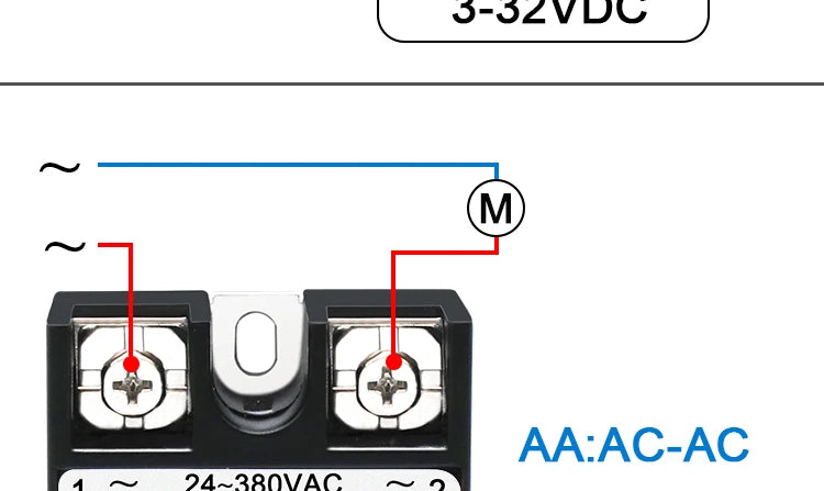 LCTC1PCS Single-phase Solid State Relay  DC to AC AC to AC DC to DC  Zero-crossing SSR 10A25A40A50A60A80A100A