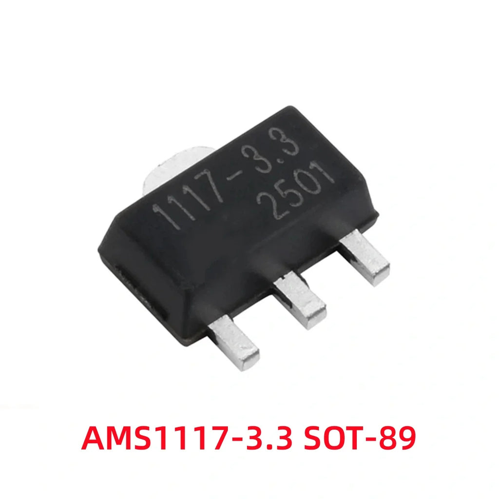 50/100Pcs AMS1117-1.2V 1.5V 1.8V 2.5V 3.3V ADJ SOT-223 SOT-89 AMS1117CD-5.0 TO-252 Adjustable/Fixed Low Dropout Linear Regulator
