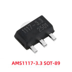 50/100Pcs AMS1117-1.2V 1.5V 1.8V 2.5V 3.3V ADJ SOT-223 SOT-89 AMS1117CD-5.0 TO-252 Adjustable/Fixed Low Dropout Linear Regulator