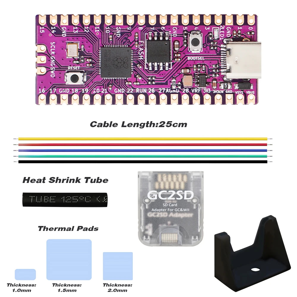 Raspberry Pi Pico Board Picoboot RP2040 Dual-Core 264KBSRAM and 16MB Flash Microcomputers High-Performance Cortex-M0+ Processor