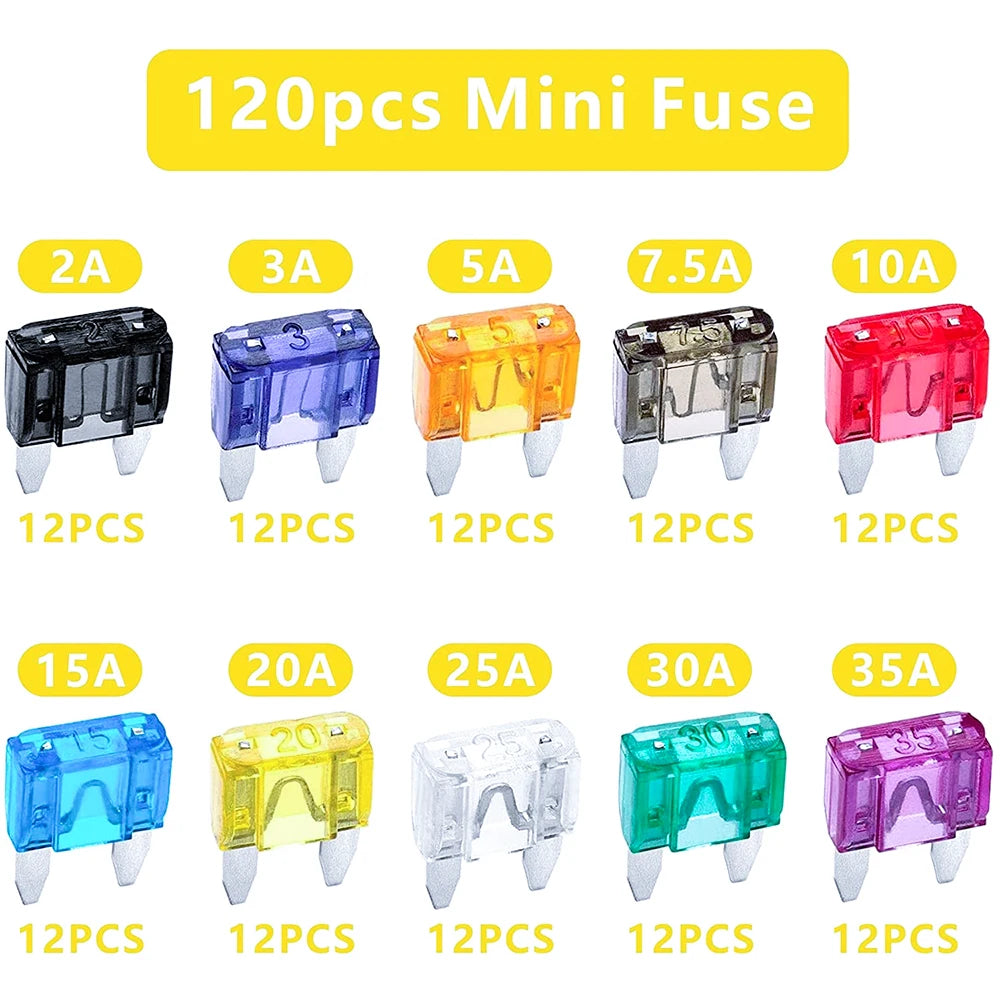 Car Fuse Blade Fuse Kit Fuses Automatic Truck Blade The Fuse Insurance Insert Insurance of Xenon Piece Lights Auto Accessories