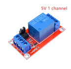 1-5Pcs DC 5V 9V 12V 24V 1 Channel Relay Module With Optocoupler Shield Board High Low Level Trigger Power Supply Module Arduino