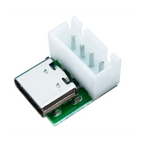 10 Pcs Female Connector USB Type C Breakout Board with PCB Converter Board for Data Line Wire Cable Transfer