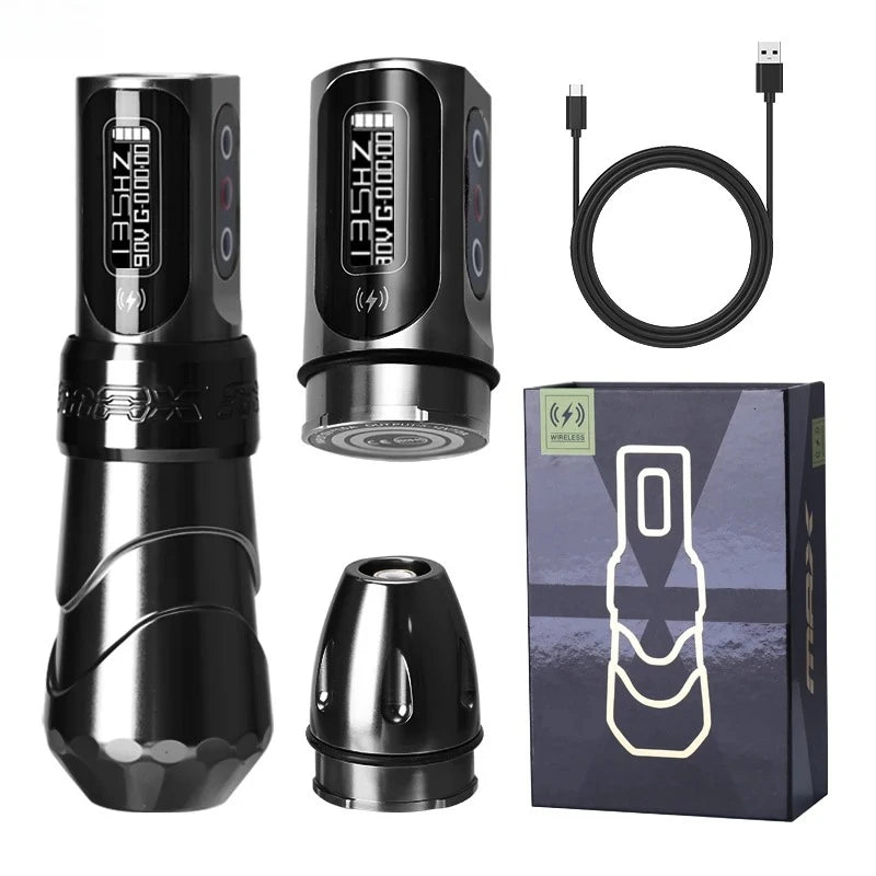 New Flux MAX Wireless Tattoo Machine’4.0 Stroke 2400mAh 2 battery lithium battery tattoo pen