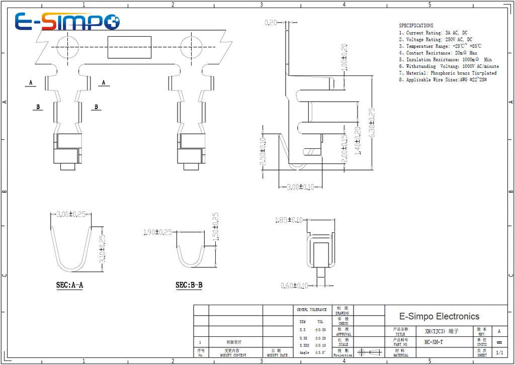 100pcs Xh2.54mm 2/3/4/5/6//7/8pin Terminals Plastic Shell Male /female Plug Housing Shell Connector
