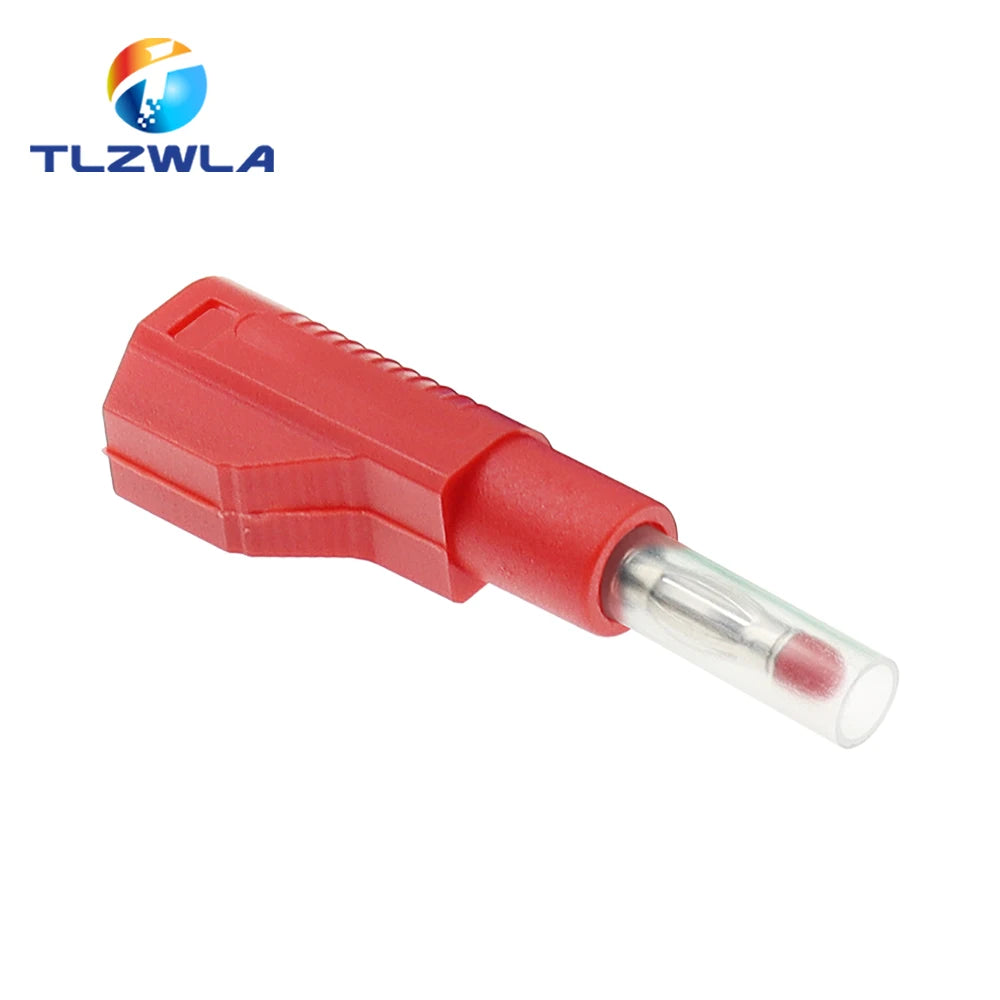 5PCS 4MM Banana Plug Safety Retractable Sheath Stackable Wire Solder Connector DIY Electrical Tools