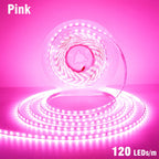 5mm 8mm LED Strip 2835 DC24V 12V 120LEDs/m Home Lamp Strips Red Ice Blue Yellow Orange Pink Flexible And Cuttable Soft Lamp Bar