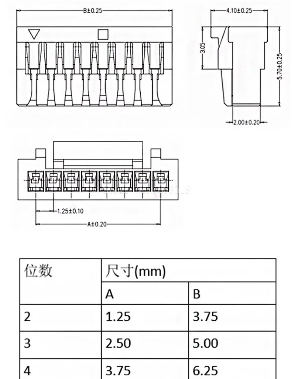 10PCS 1.0 1.25 1.5 2.0 2.54 SH/JST/ZH/PH/XH 1.0MM 1.25MM 2.0MM 2.54MM Male Pin Header Socket Dip/Right Angle SMD 2/3/4/5-9P Pin