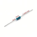 100pcs 0.5W 1/2W Metal Film Resistor color Ring Power Resistor 0.1~1M 2 4.7 10R 47 100 220 360 470 1K 2.2K 10K 22K 4.7K 100KOhm