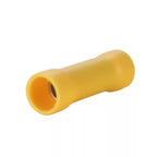 100Pcs Insulated Copper Butt Splice Terminal BV1.25 BV2 BV5.5 Cold Press Wire Connector Straight Electrical Crimp Terminal Kit