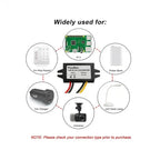 Waterproof 12V/24V to 5V Converter DC-DC Buck Module Power Adapter USB-A Female/C Type/Dual USB/Open Wire Connector