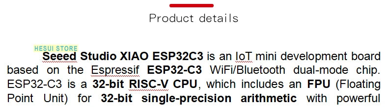 XIAO-ESP32-C3 Original XIAO ESP32C3 thumb WIFI Arduino development Board Module