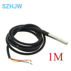 DS18B20 Stainless Steel Package 1/2/3/5Meter 100/200/300/500CM Waterproof 18b20 Cable Probe Temperature Sensor