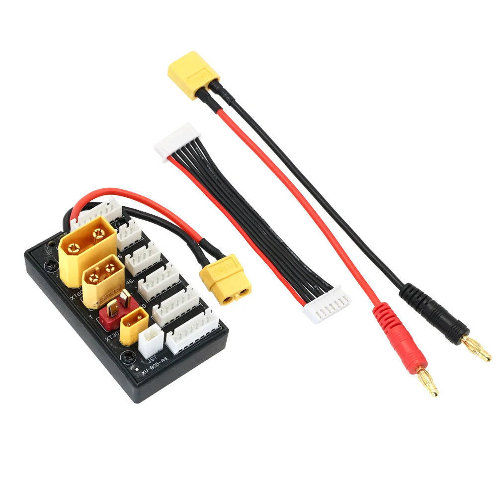 XT30 XT60 XT90 JST T Plug 2-6S Parallel Charging Board Lipo Battery Charger Connector for Imax B6 B6AC ISDT Q6 Lite Charger