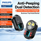 Philips SFL 1551 Privacy Camera Detector Compact Portable Flashlight with Multiple Modes Switching for Security