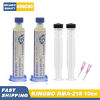 KINGBO RMA-218 10cc Solder Flux Soldering Iron Welding Flux Consumer Electronics Repair Solder Paste For Phone LED BGA SMD PGA