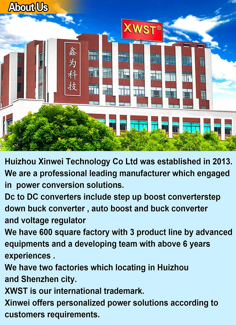 12V to 15V Step-Up Boost DC-DC Converter 1~100A Voltage Regulator Module for Solar Inverter Hybrid Systems
