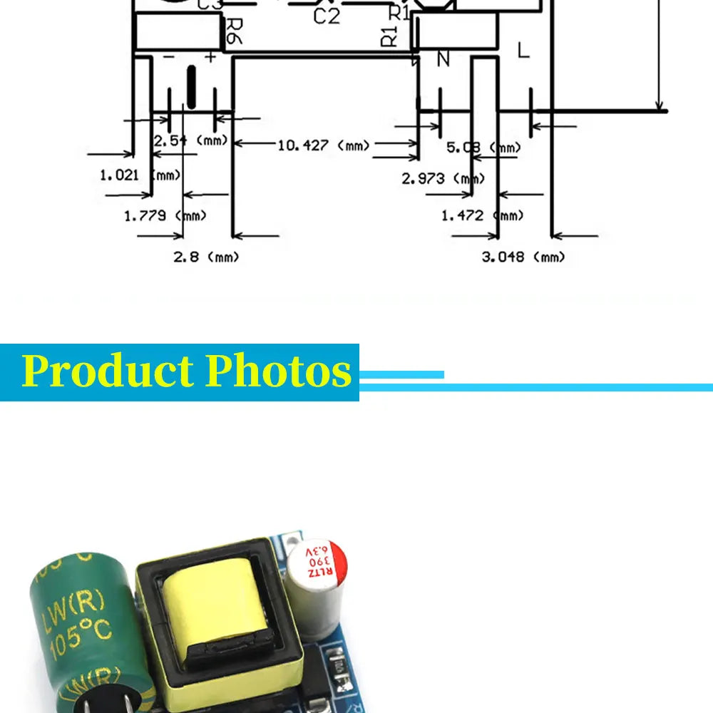 AC-DC 5V 700mA 12V 300mA 3.5W Isolated Switch Power Supply Module Buck Converter Step Down Module 220V turn 5V/12V