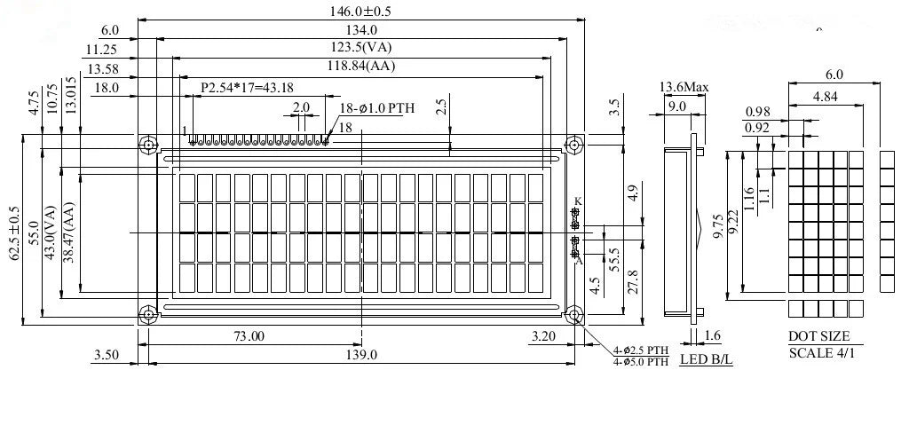1Lot 5V 2004 LCD Module Blue/Yellow Color Big Size Dimension 20X4 HD44780 ST7066 EQV Chip Parallel 2004L Display IIC I2C Port