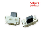 50PCS 2X4 Mini With Pillar Side Press Type Tact Switch 2*4*3.0/3.2/3.3/3.4/3.5/3.8/4.0mm DC12V 50mA Tablet MP3 Accessories