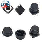 12*12*7.3MM Tactile Push Button Switch Momentary Micro switch button Tact Cap White Black Yellow Blue Red for Arduino Switch