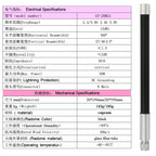WIFI 2.4G Antenna 5.8G 2.4/5.8G Dual-Band Wireless Network Card Router Outdoor Waterproof Fiberglass Antenna Joint N Male