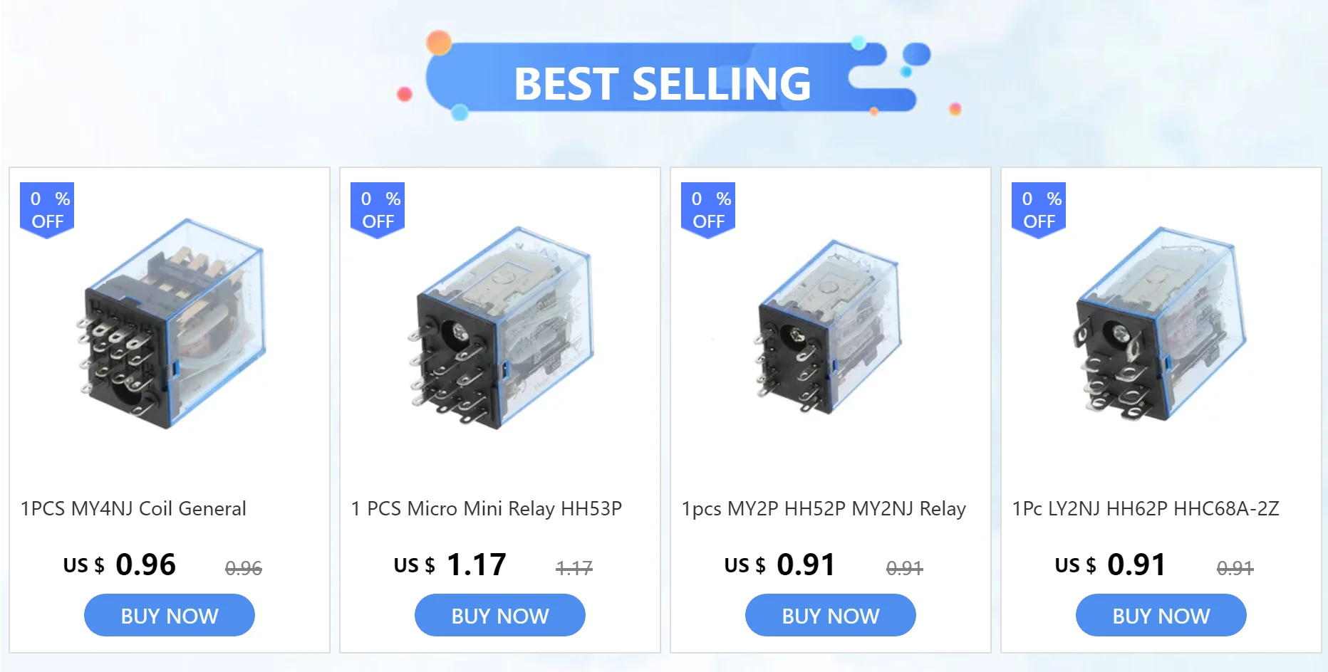 1Pc LY2NJ HH62P HHC68A-2Z Electronic Micro Mini Electromagnetic Relay 10A 8PIN Coil DPDT DC12V,24V AC110V 220V Hot