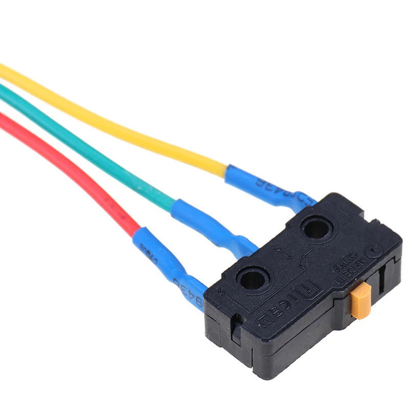 New 10pcs Flame retardant material metal Gas Water Heater Micro Switch Three Wires Small On-off Control 0.6x1x2cm