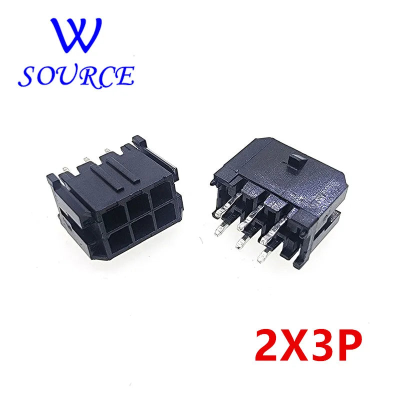 10Pcs Molex 3.0mm Plug-in Needle Holder Straight needle Connector 2*1/2/3/4/5/6/7/8/9/10/11/12P MX3.0mm Double Row Connector
