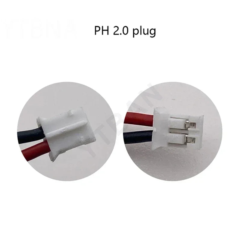 103450 3.7V 2000mAh Polymer Lithium Rechargeable Battery Jst PH 2.0mm 2pin Plug for Camera GPS Navigator MP5 Bluetooth Headset