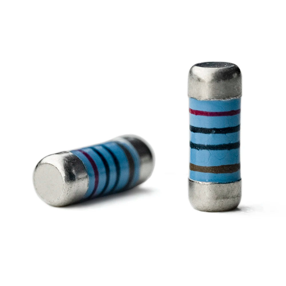 50pcs/lot 0207 SMD Metal Film Precision MELF Cylindrical Resistor 1% 0R 1R 10R 100R 1K 4.7K 10K 20K 47K 100K 220K 470K1M 10M Ohm
