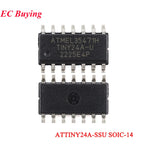 20Pcs/1pc ATTINY85 ATTINY85-20SU ATTINY SOIC-8 8KB 20MHz 8Bit Microcontroller SMD IC Chip ATTINY44A-SSUR ATTINY13A-SSU ATTINY10