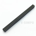 10pcs 2.0mm Double Row Straight Female 2-40P Pin Header Socket Connector 2x2-25Pin PH=4.3/6.35/2.0MMGold-plated PCB Connector