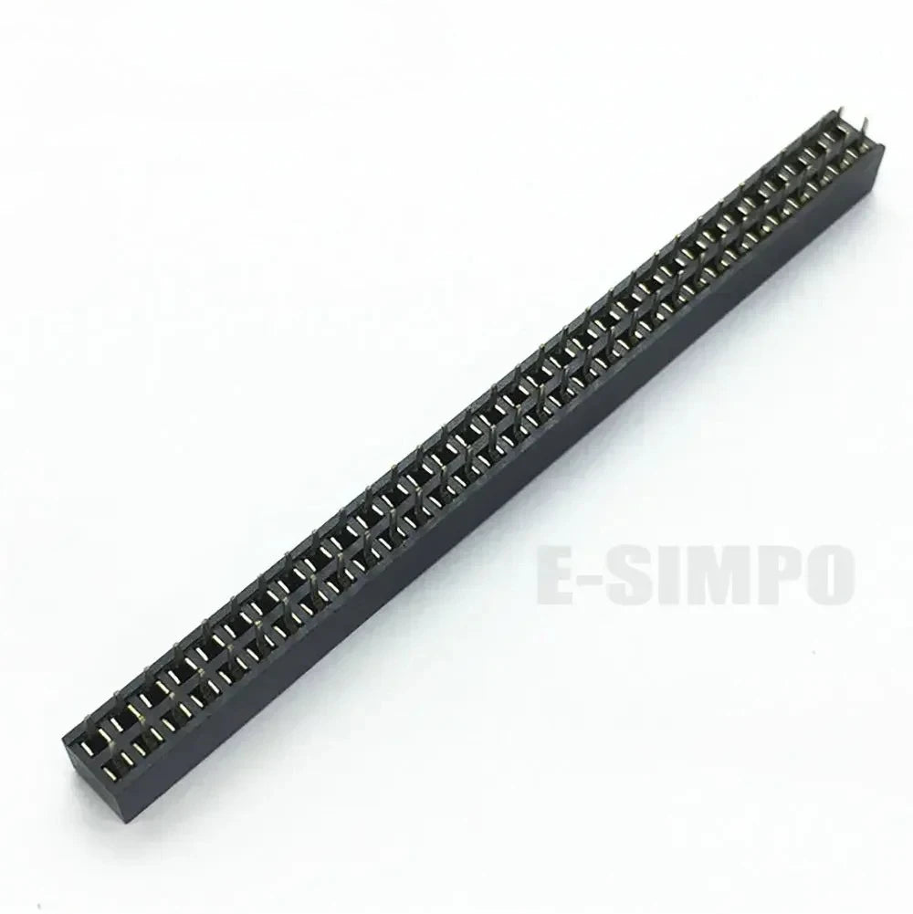 10pcs 2.0mm Double Row Straight Female 2-40P Pin Header Socket Connector 2x2-25Pin PH=4.3/6.35/2.0MMGold-plated PCB Connector