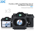 JJC 3X LCD Viewfinder Camera Extender Eyecup Eyepiece Collapsible Fit 3.0' Screen for Nikon Z30 Sony ZV-1 RX100 Fuji X-T30 III
