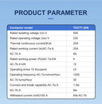 TOMZN TOCT1 4P 25A 4NO 4NC 2NC2NO 220V/230V 50/60Hz Din Rail Household AC Modular Contactor