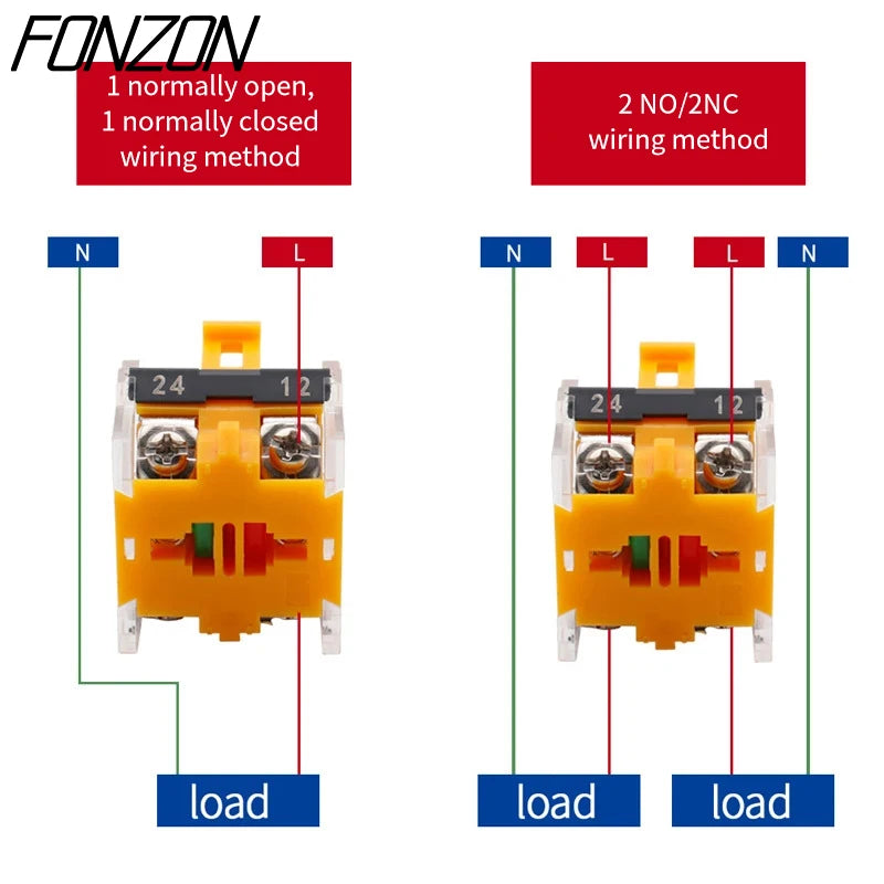 22mm LA38-11X2 20X3 Selector Switch 1NO1NC/2NO/2NC 2/3 gear Rotary Switches Knob Switch Self-lock/Self-reset Momentary Latching